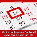 Months that begin on a Sunday