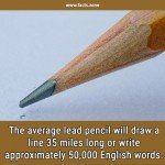 lead pencil will draw a line 35 miles