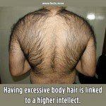 Having excessive body hair