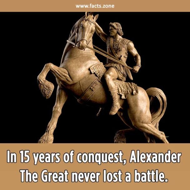 Alexander The Great never lost a battle