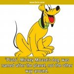 "Pluto", Mickey Mouse's dog, was named after