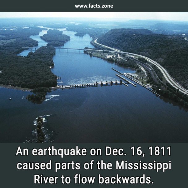 Mississippi River to flow backwards