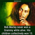 Bob Marley never won a Grammy while alive