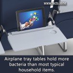 Bacteria in Airplane tray tables