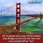 2% of people who jump off the Golden Gate Bridge survive the fall