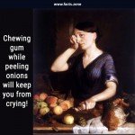 Chewing gum peeling