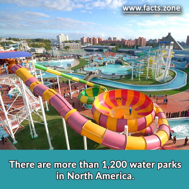1,200 water parks in North America