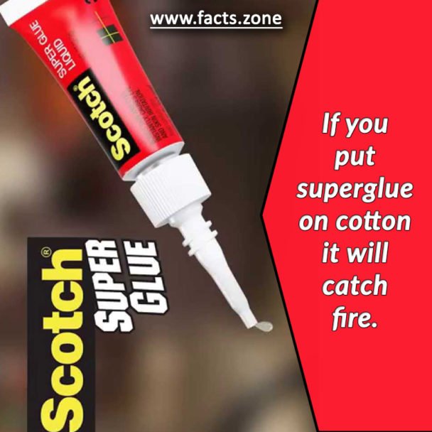 superglue on cotton