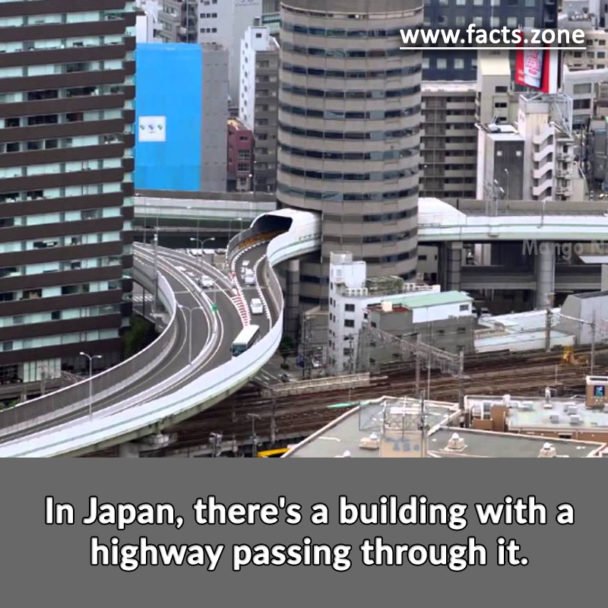highway passing through Building