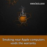 Smoking near Apple computers
