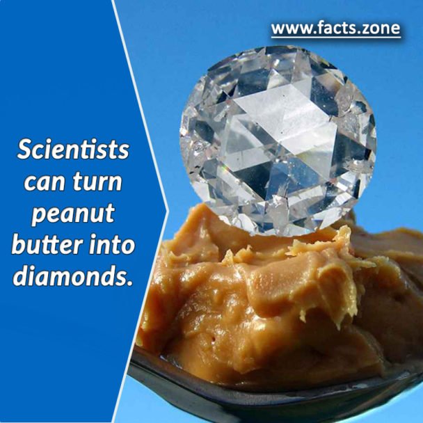 peanut butter into diamonds