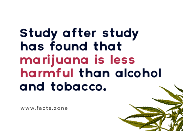 marijuana is less harmful